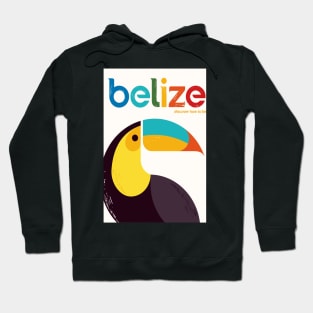 Belize, The Toucan, Travel Poster Hoodie